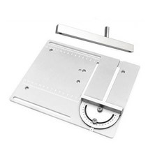 원형톱가이드 240x200mm 톱 테이블 작업대 원형 플립 커버 플레이트 4 인치 톱날 용 베어링 모터 리프팅 스핀들 포함, [02] Yellow Plate A, 1개