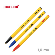 153 볼펜 두꺼운 1.0mm 12개 그립감 좋은 휴대용 필기, 검정