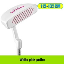 새로운 Pgm 골프 클럽 초경량 스틸 샤프트 고무 그립 오른손 어린이 퍼터 어린이 초보자 골프 장비, 02 white 135cm