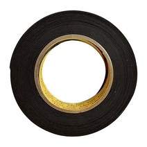 EVA 단면 흑색 스펀지 테이프 1t x 30mm x 7.5M 완충