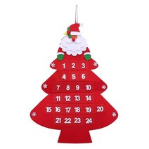 크리스마스 트리 장식 걸이식 선물 캘린더 문, 05 3