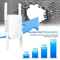 와이파이에그 휴대용와이파이 lte 라우터 데이터에그 1200Mbps 무선 와이파이 리피터 2.4G 5G 앰프 300Mbps 신호 장거리 익스텐더 사무실 홈, [02] 미국 플러그, [03] 5G and 2.4G -2