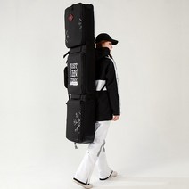 스노우 보드 방수백 캐리어 장비 백 올인원 146155164CM (내부 치수) 스노우 보드스키백 바퀴 없음 스키 가방 보드 백팩, black snowflake