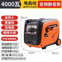 발전기 전기 시동 가솔린 220V 가정용 야외 캠핑, 4000와 전기 프로모터 이동 주파수 220V(밴드 리