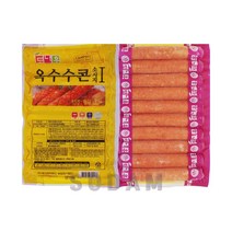 도나우 옥수수콘 소시지 1kg /냉동소세지 캠핑용 핫도그용, 옥수수콘 소시지 1kgx10팩
