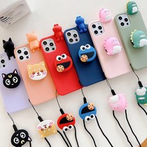 갤럭시 S10 S9 S8 플러스 노트9 노트8 귀여운 캐릭터 그립톡 스트랩 핸드폰 케이스 [코끼리 거치대 증정]