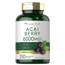 Carlyle Acai Berry 칼라일 아사이 베리 6000mg 250캡슐, 1개, 250정