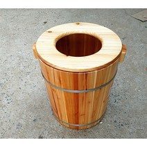 가정용 편백나무 히노끼 건식 스팀 임산부 좌욕기 좌훈기 추천, B.높이 40CM+둥근뚜껑(증기구멍 없음)개