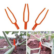 100pcs 플라스틱 식물 등반 지원 클립 꽃을위한 식물 포도 나무 홀더 묘목 토마토 정원 건물 공급