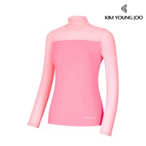 김영주 여성 프리미 메쉬 티셔츠 / 여자 골프 이너 티셔츠 냉감 쿨터치 긴팔티셔츠