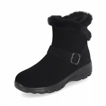 ELCANTO 마쯔 여성 소가죽 버클 퍼 부츠 4cm LCWA27M34V 292150