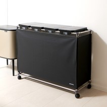 센스큐 이지핏플러스 다용도 분리수거함 매직타입 2구3구4구, 4구 매직타입 블랙