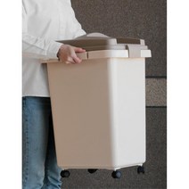 펜션 업소용 대용량 분리수거함 4P세트 50L 스티로폼 실외용 아파트, 휴지통50L_브라운4p
