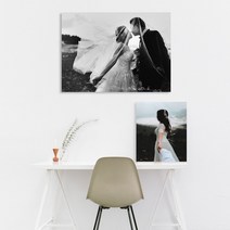 파랑새 아크릴액자 주문제작 벽걸이액자 탁상용액자, 블랙