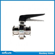 하이플럭스 쎄니타리 버터플라이밸브 2패럴 Sanitary Butterfly Valve 2 Ferrule - SUS316, 1개