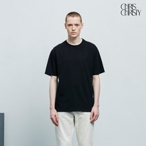 크리스크리스티 원포인트 프린트 반팔티셔츠_BLACK / KKMASWMOP01