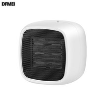 DFMEI 탁상 온풍기 가정용 사각 소형 전기난방 온풍기 사무실 휴대용 속열히터, 업그레이드 PTC 발열 1000W 화이트