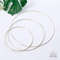 DBOMartㅣ골드 메탈링 25cm~35cm 드림캐쳐링 마크라메 재료 모던마크라메 마크라메키링 마크라메목봉 마크라메트리 마크라메월행잉|_ac락be베!!a쟈