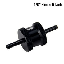 브리더 밸브 통기 6 사이즈 4MM / 6MM 8MM 10MM 12MM 16MM 비 리턴 편도 연료 체크 알루미늄 합금 가솔린 디젤 PQY-FCV, [02] 4mm Black