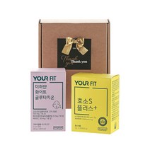 선물포장선택가능 동국제약 유어핏 더하얀 화이트 글루타치온 (2g x 30포) 2박스 / 먹는 생기충전 화이트토마토 영국산 비타민C, 포장무료 글루타치온+효소S플