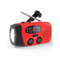 수동충전기 캠핑 발전기 수동 라디오 휴대폰충전기, 블랙 2000mAh-스팟 플래시 판매