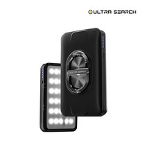 울트라서치 패드 LED 캠핑랜턴 퀵차지 3.0 CREE, 블랙, 1개