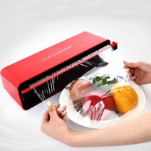 Duple Wrap 랩커터기 국산 랩커팅기 1단 2단 가성비 편리한사용 랩포장기 호일커팅 고급디자인, 2단(레드), 1개