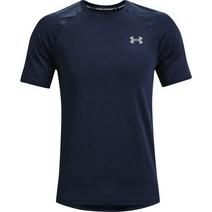 Under Armour 남성용 레이드 2.0 반팔 티셔츠 아카데미 블루(408)/모드 그레이 Large