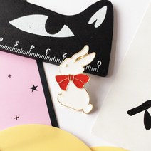 카드캡터체리카드 무무양품 마법소녀 변신 작은 체리쿨로 브로치 체리 별 스틱 애니메이션 굿즈, 09 2#리틀백토끼브로치