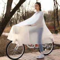 배달용전기자전거 가성비전기자전거 접이식 배달 전동 비옷 자동차 싱글 남성과 여성 모델 배터리 차량 특수 롱 바디 안티 스톰 오토바이 레인 케이프, 두꺼워짐 침투방지, 4xl-프로스트 화이트 더블 브림