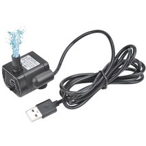 미니양수기 진공 전동 펌프 모터 미니 usb 200lh 수중 물 수족관 물고기 분수 정원 집 물 수경 dc 3.5-9v 1-3w usb-1020, 물 펌프