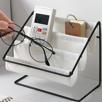 벽걸이 3단 리모컨 거치대 정리함 커버 안경정리 진열대 소품 수납함, 블랙4개세트(3%할인)