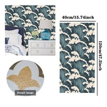 써모사이딩 거실아트월 템버보드 폼패널 껍질과 스틱 handpainting 원활한 블루, 22bz052-2, 40cmx300cm