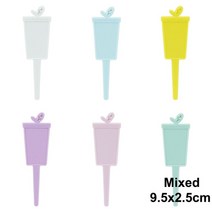 가게오픈화분 꽃잔디씨앗 여름꽃모종 국화모종 정원 플라스틱 식물 마커 장식 태그 보육, 혼합 9.5x2.5cm, 50개