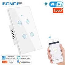 스마트 iot 전등 스위치 App 원격 제어 1구 - 4구 1, 화이트4구