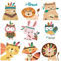 diy 유화 색칠하기 그림 그리기 물감 세트 캔버스액자 어린이집 유치원 초등 공룡 십이지신 동물 크리스마스 만들기 세트 집콕놀이 키트 행사 조카 선물, 01_인디언동물, 깃털 곰