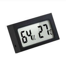 디지털 온습도계 가정용 휴대용 반려동물 온도계 미니, 쿠팡 블랙