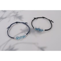 토파즈 원석 매듭팔찌