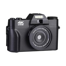 4K HD 디지털 카메라 브이로그 캠코더 유튜브 와이파이 웹캠 광각 16X 디지털 줌 48MP 사진 3 인치 플립 스크린, 1.Wifi No wide lens - Standard