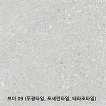 브이시리즈 600x600 1박스 1.44헤배 4장 무광타일 포세린타일 테라조타일 바닥타일 벽타일 욕실타일(1박스당 배송비 부과됩니다), 브이 09(무광)