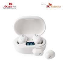 액센SK120 무선 블루투스 이어폰 [화이트][무료인쇄], 단품