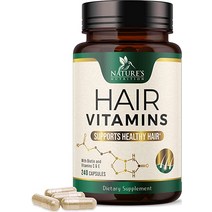 [캐로플] 모발 성장 비타민 - E 함유 비오틴 ampamp C to Support 두꺼운 남성과 여성을 위한 더 강한 프리미엄 채식주의자 유전자 변형 성분 없음 글루텐 프리 헤어, [03] 180개(1팩)