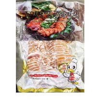 [더착한푸드]삼아 훈제오리 슬 800g 식자재마트 대용량 업소용 훈제오리슬 육가공 즉석식품 간식 안주 훈제오리