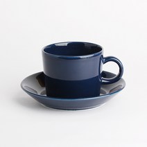[빈티지] 아라비아핀란드 TEEMA 띠마 블루 커피잔 세트 150ml, 1개