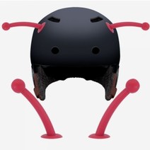 3D 입체 포인트 부착식 악세사리 더듬이 레드 낱개1개/헬멧 오토바이크 자동차량 등, 상세페이지 참조