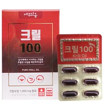 제주다움 크릴오일100 30정 60정 청정지역 남극해 크릴, 1박스