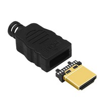 용접 HDMI 커넥터 hd 라인 리더 플라스틱 쉘 헤드 남성, 01 육군 녹색