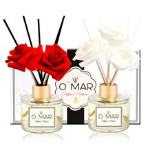 오마르 퍼퓸디퓨저 120ml 1+1 디퓨저세트, 다우니라벤더