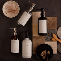 폴리에라드 시그니처 단품 샴푸 주방 욕실 디스펜서 용기 통 4컬러 473ml, 클리어, 샤이니실버 헤드, B_샴푸