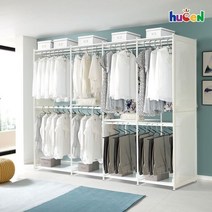 휴센 두배로 2680 측판형 행거/드레스룸/특가/원룸옷장/무배, 단일옵션